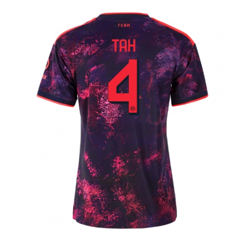 Bayern Munich Jonathan Tah #4 Maglia Gara Terza Repliche 2026-27 Donna Maniche Corte Bayern Munich Jonathan Tah #4 Maglia Gara Terza Repliche 2026-27 Donna Maniche Corte